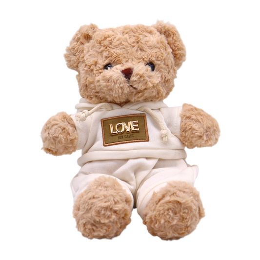 30cm Plush Teddy Bear with Removable Outfit
